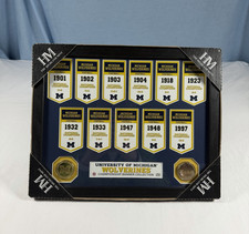 Brand New Michigan University Championship Banner Collection Coin 15x12 Football