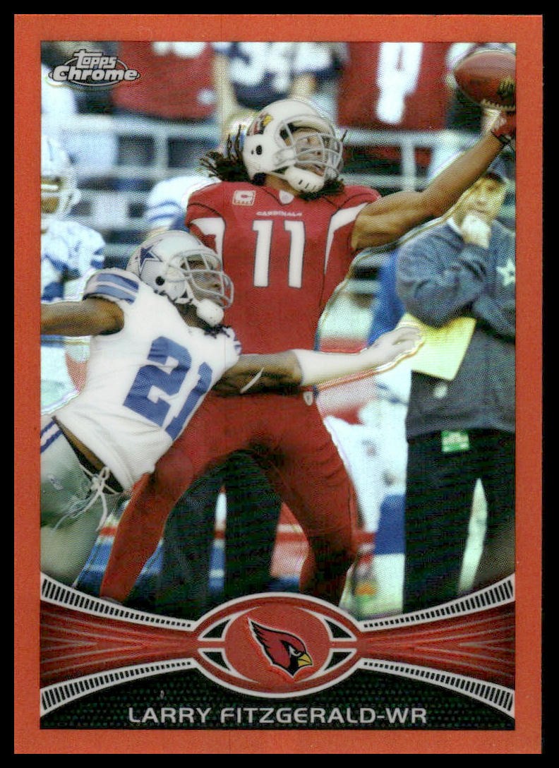 Larry Fitzgerald 2012 Topps Chrome #141 Orange Refractors Arizona Cardinals