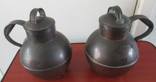 Pair of Vintage Copper Guernsey Milk Canisters / cans JT Laine