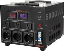 TRANSFORMADOR DE CORRIENTE 5000W CONVERTIDOR DE VOLTAJE 220V A 110 O 110V A 220V