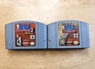 N64 - (2x Game LOT) Kobe Bryant Courtside + Courtside 2 - BOTH Nintendo 64 NBA