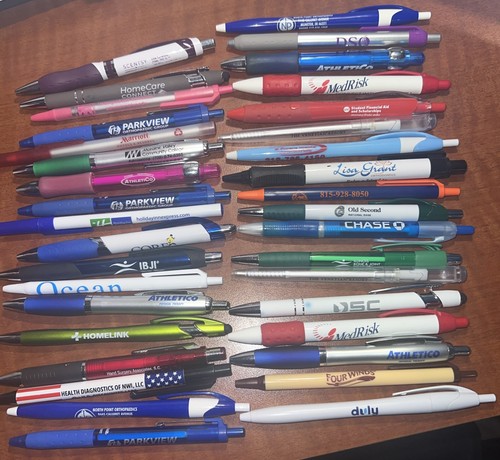 Lot 43 Drug Rep RX Advertising Pens Medical Hotel Casino School Dental Bank