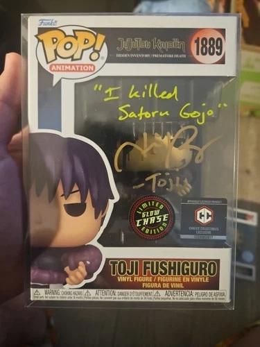 JSA GITD CHASE Signed Funko Pop! Vinyl: Jujutsu Kaisen - Toji Fushiguro #1889