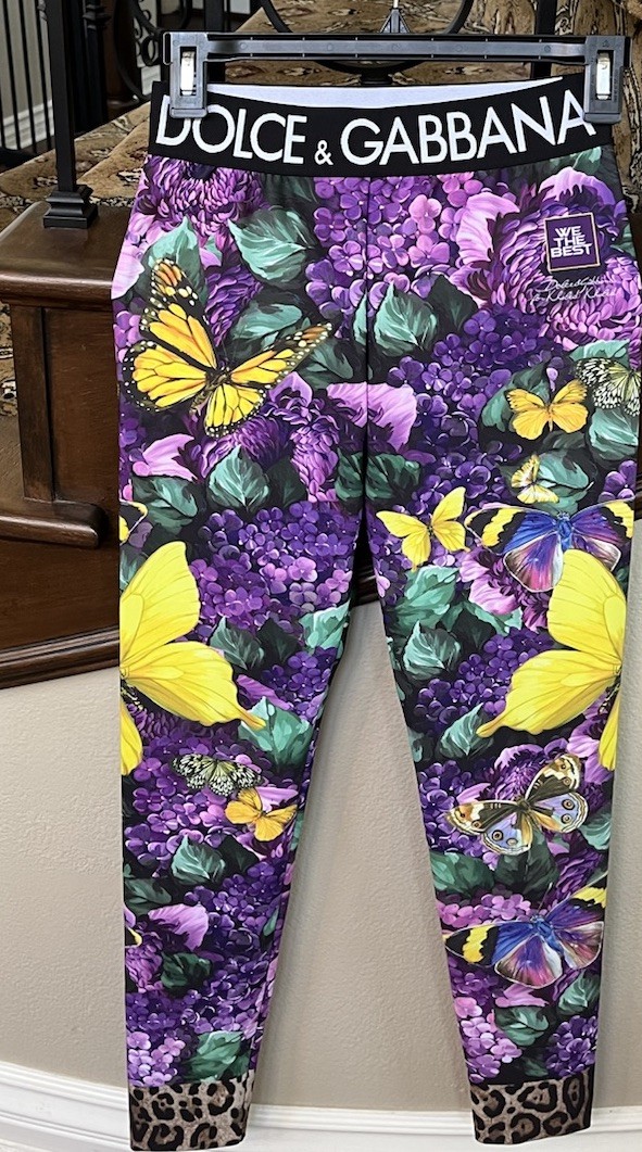 Dolce & Gabbana X Khaled Deep purple Women's Leggings Branded