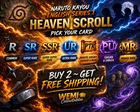 ? YOU PICK!  ? Naruto Kayou English Series 1 Heaven Scroll R PTR UR SSR SR NM