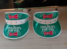 Ancienne paire de visières lumineuses Budweiser Saint Patrick années 80-90 bière de collection
