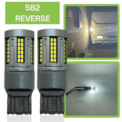 2 x High Power Rückfahrscheinwerfer Birne Ersatz 72 LED CANBUS 582 W21W 7443 T20