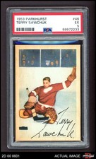 1953 Parkhurst #46 Terry Sawchuk Red Wings HOF PSA 5 - EX