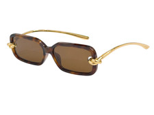 Bottega Veneta Sunglasses BV1439S 56-14-145 Women Rectangular Knot Detail Glasse