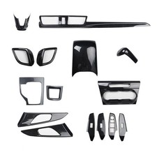 For Mazda 3 Axela 2017-2019 Abs Carbon Fiber Interior Gear Center Console Trims