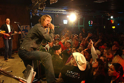 Kid Rock performs at Kazabra cub on the base at Ramstein Air Base - Old Photo