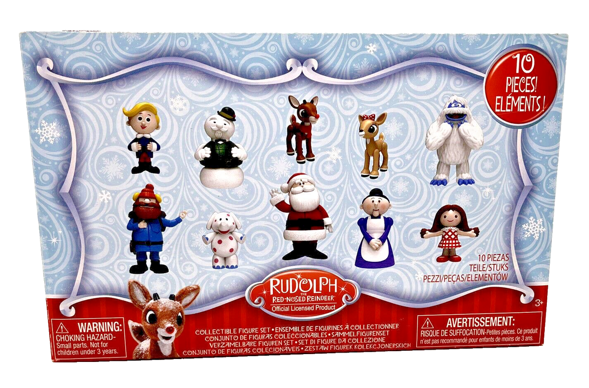 Rudolph The Red-Nosed Reindeer Figure Set 10 Bumble Sam Yukon