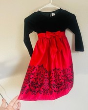 Rare EditionsVintage Christmas Dress Girls ,velvet Christmas Girl Dress