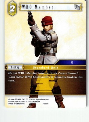 WRO Member (3-085C) 3-085C Common Opus III Final Fantasy Lightly Played