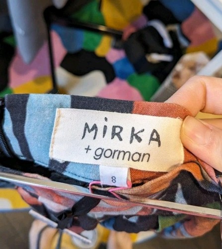 gorman mirka mora Silk Linen Skirt AU 8 - Picture 3 of 4