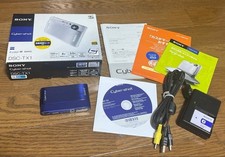 Sony Cyber Shot DSC-TX1 Blue Digital Camera 10.2MP 4x Zoom with BoxLCD Japanese