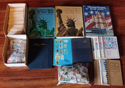 Vintage Large Us Stamp Collection ~ Well Cared for & Stored ~ Read Description
