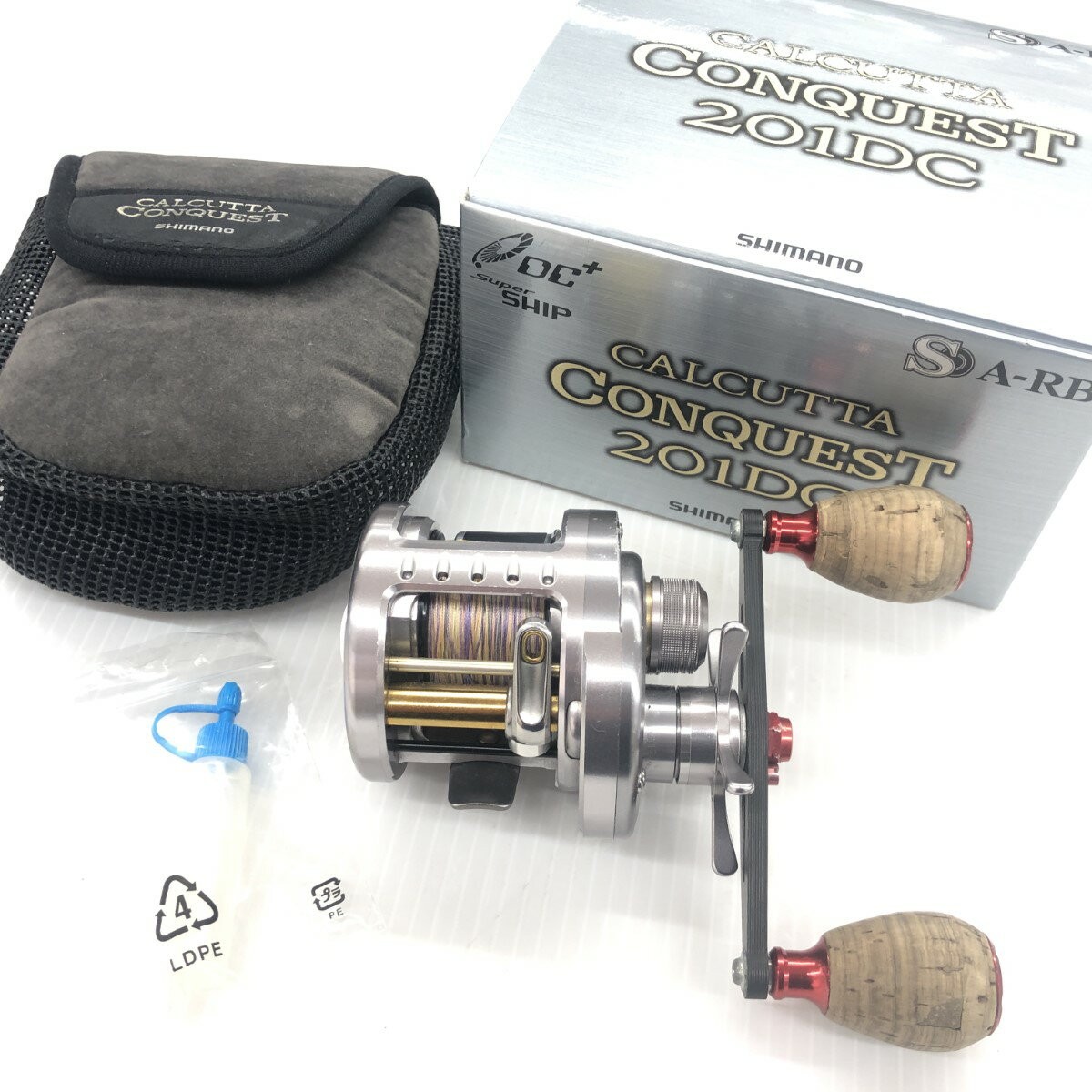 リール SHIMANO CALCUTTA CONQUEST 201DC SHIMANO 09 Calcutta Conquest 201DC Baitcasting Reel LH w