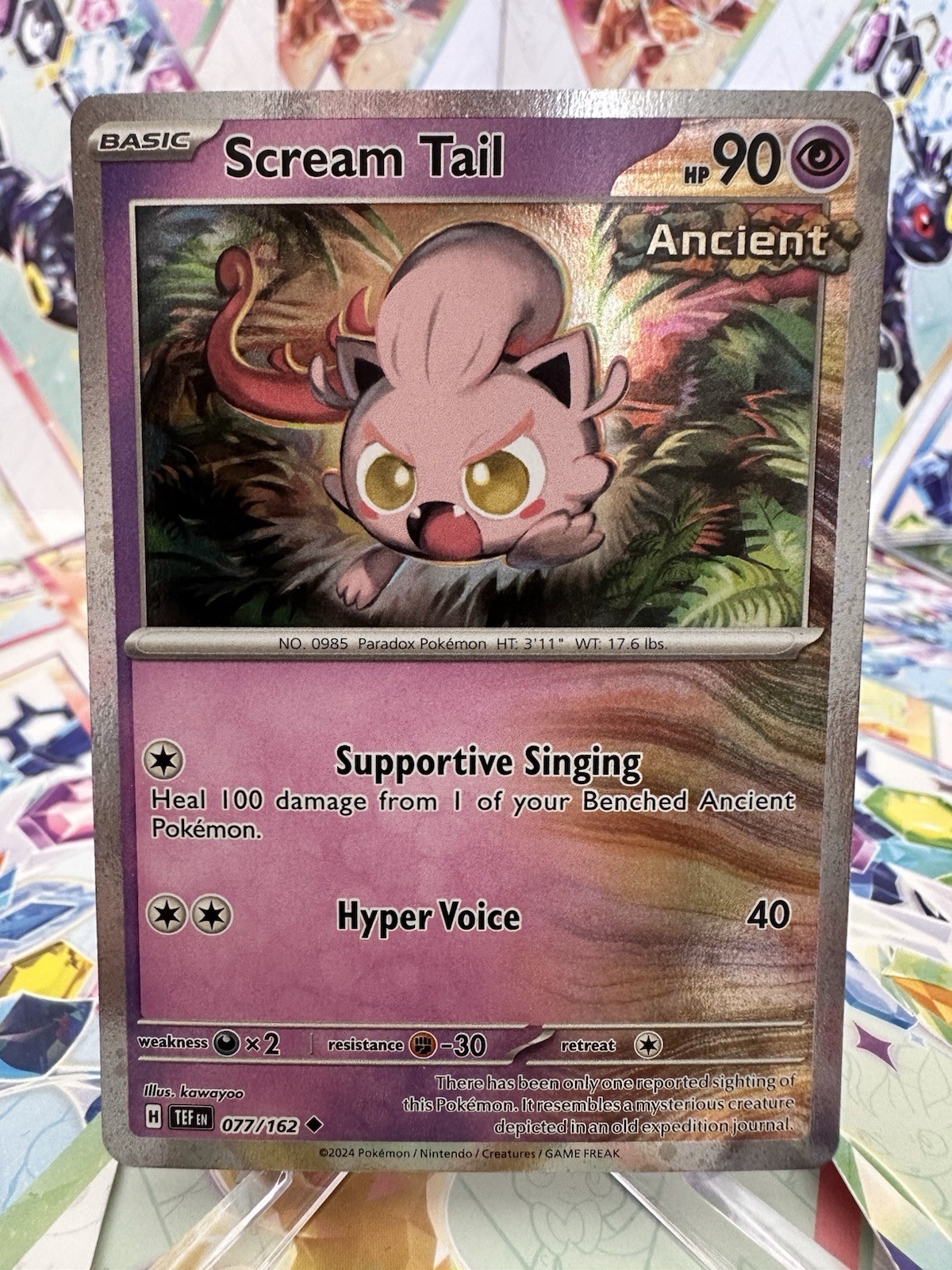 Scream Tail 77/162 Temporal Forces Uncommon TEF EN Pokemon Card Scarlet & Violet