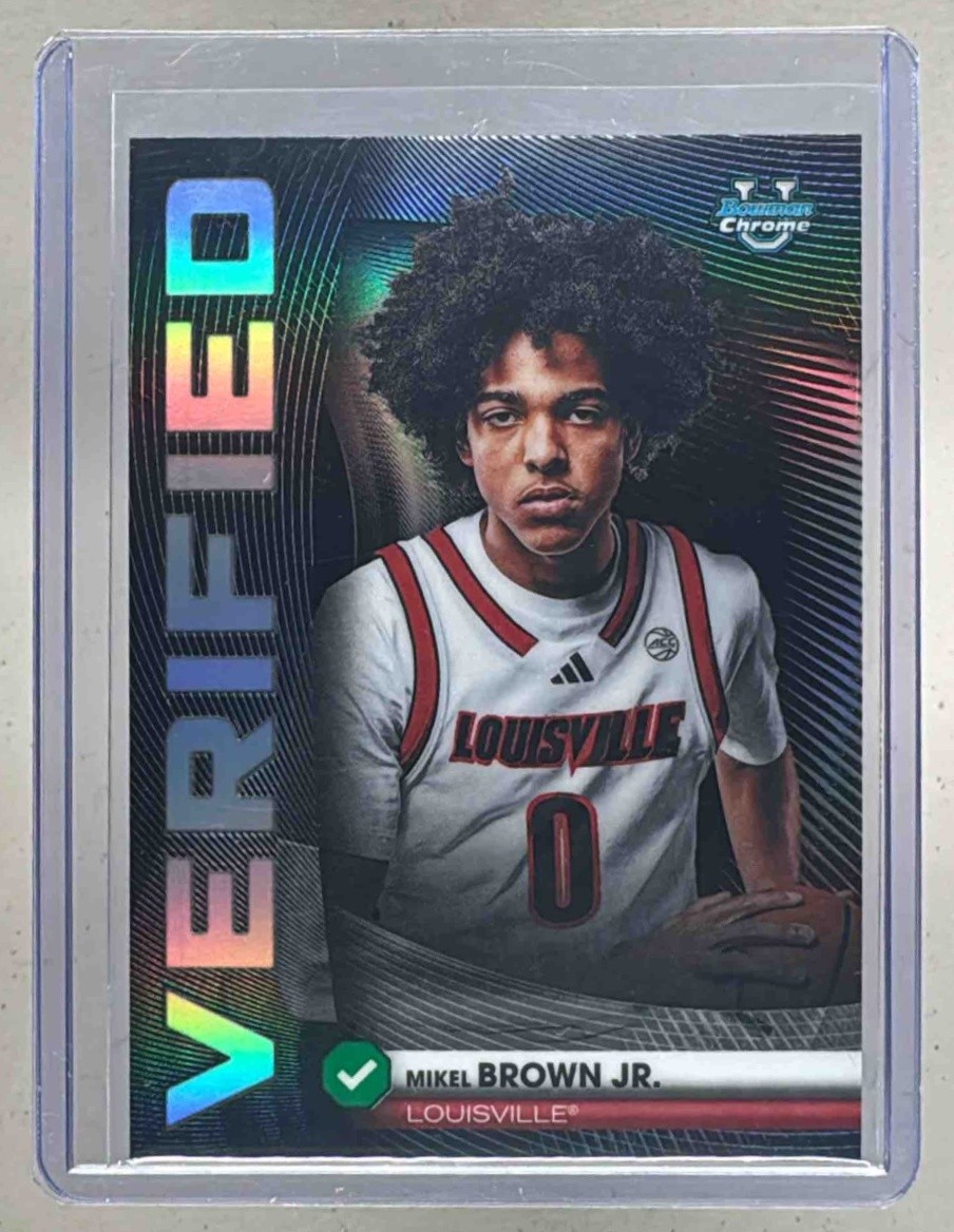 Mikel Brown Jr 2025 Bowman #BV-11 Refractor Chrome Verified