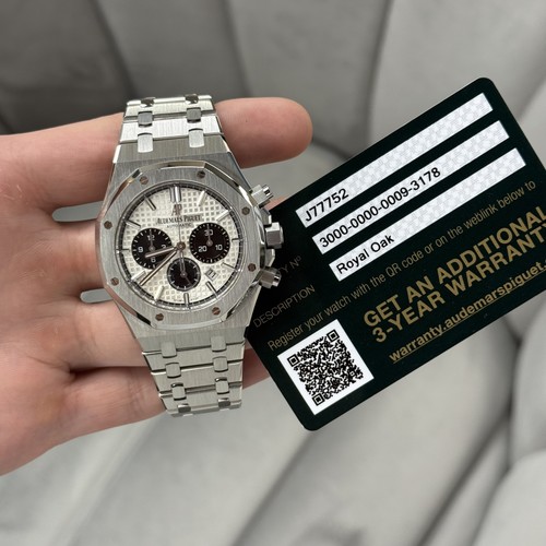 Audemars Piguet Royal Oak Panda Chronograph Silver Dial Bracelet 26331ST