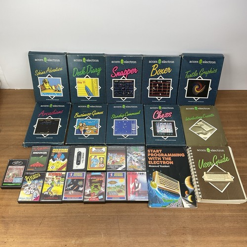 Job Lot 23 Acorn Electron Computer Acornsoft Cassettes Games Graphics Manuals