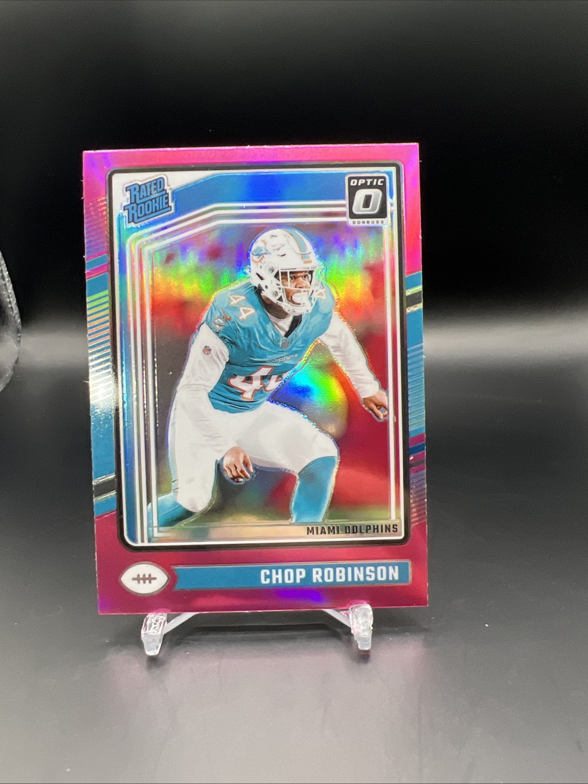 2024 Panini Donruss Optic - Rated Rookie Chop Robinson #219 Pink Prizm (RC)