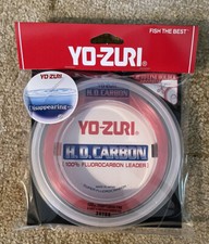 Yo-Zuri H. D. Carbon Fluororcarbon Leader 130lb 30yd Pink