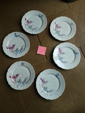 art nouveau 6 Assiettes Plate 24 Cm  Porcelaine Coeur De Marie 17 En Stock Lot A