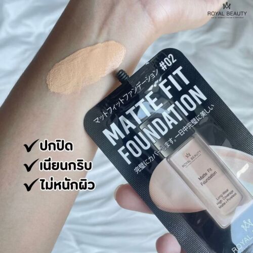 3 Sachets X 6 g Royal Beauty Matte Fit Foundation Full Coverage Waterproof Face - Picture 5 of 9