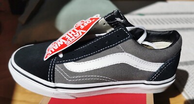 Kinder Vans Old school grau/schwarz Größe 31.5