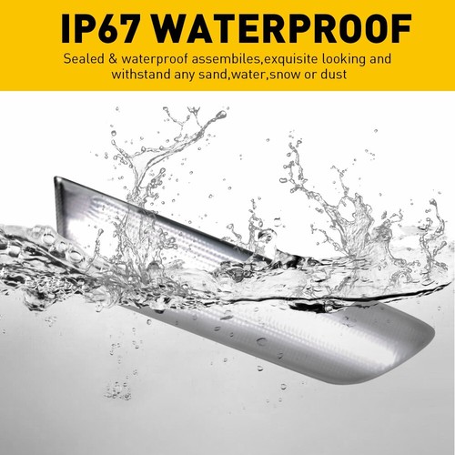 For 03-07 Infiniti G35 Coupe 2D White LED Smoked Front Bumper Side Marker Lights - Picture 8 of 11