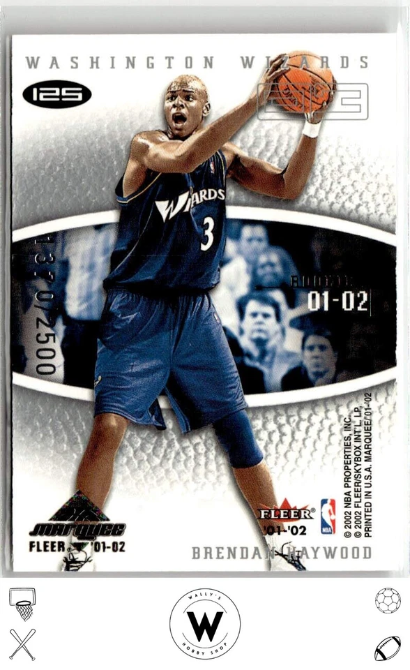 2001-02 Fleer Marquee #125 Loren Woods / Brendan Haywood #/2500 - Image 2 of 2