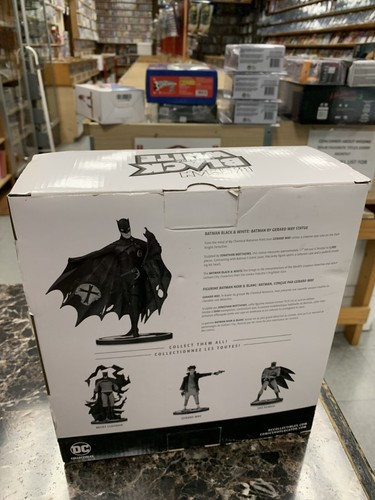 Batman Black & White Gerard Way Limited to 5000 Statue DC Comics Collectibles - Picture 4 of 6