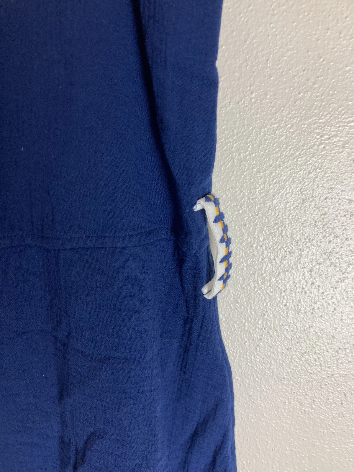 Abito casual corto Tory Burch blu navy ricamato savana linea a 37522 taglia 2