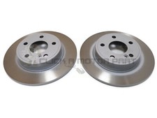 Rear 2 Brake Discs Set (Solid Discs) For Mercedes A-Class A220 A250 2012-2017