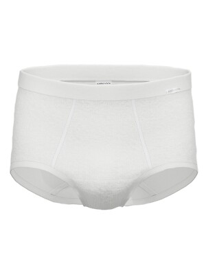 Ammann Day Classic / Doppelripp Exquisit 433702 Long Slip mit Eingriff in weiss
