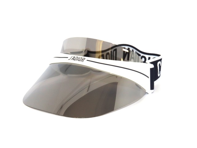 dior visor silver