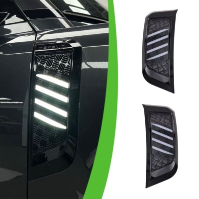 Side Vent Grille Fender Frame with Lights for LR Defender 2020-2025
