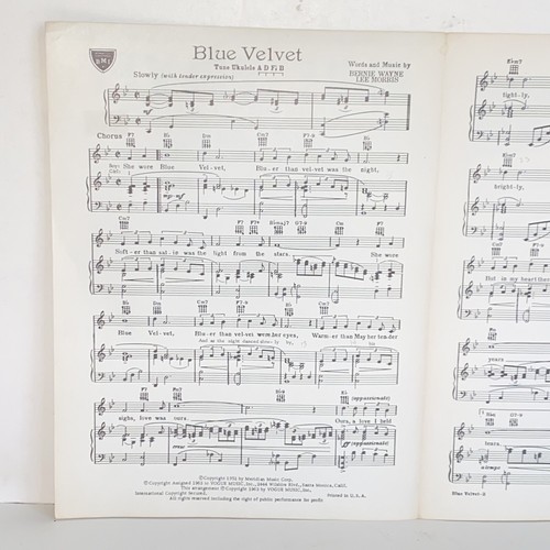 Vintage 1963 Blue Velvet Sheet Music Bobby Vinton Cover Photo - Picture 6 of 12