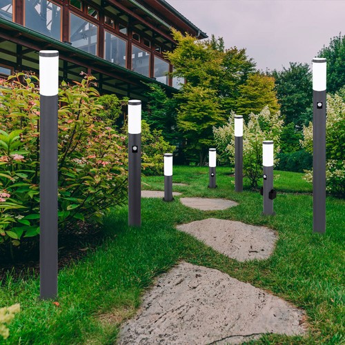 Außen Steh Leuchte Bewegungsmelder Garten Stand Strahler Sockel Lampe Steckdosen - Bild 4 von 83