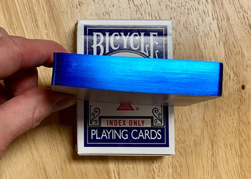 Index Only Blue Gilded Bicycle Playing Cards Poker Size Deck USPCC Limited New - Picture 2 of 8