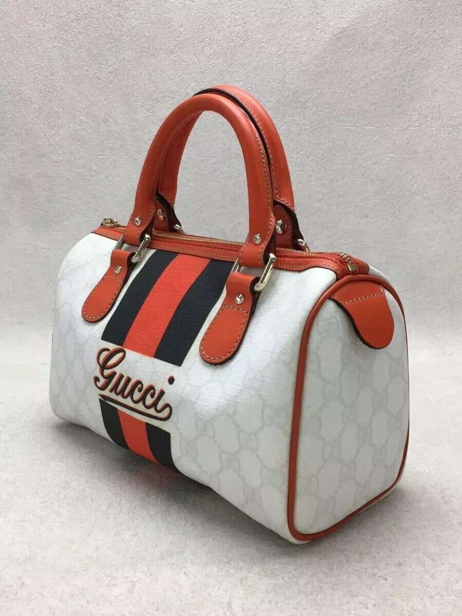 USED GUCCI Boston mini bag white PVC 190257 31 10 14 cm eBay