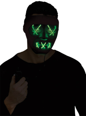 Green String Illumo Mask - Fun World