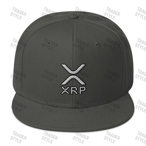 XRP Snapback Cap ondulación cripto comercio comerciante regalo bordado sombrero - Imagen 7 de 8