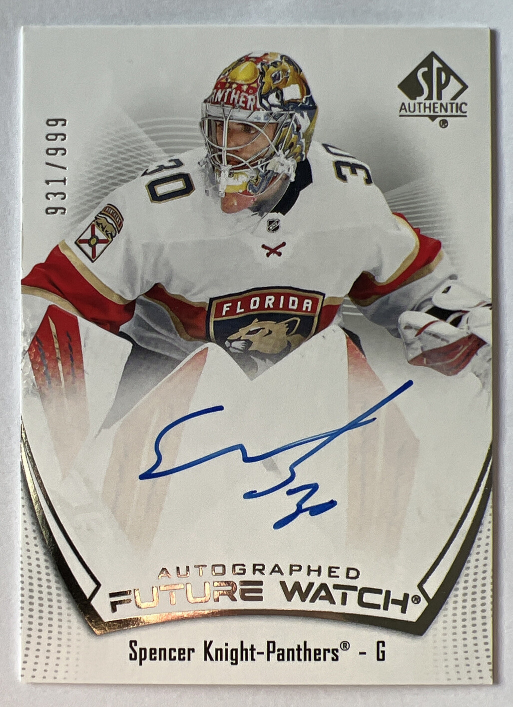 2021-22 SP Authentic SPENCER KNIGHT Future Watch Auto Rookie #931/999 UD RC #111