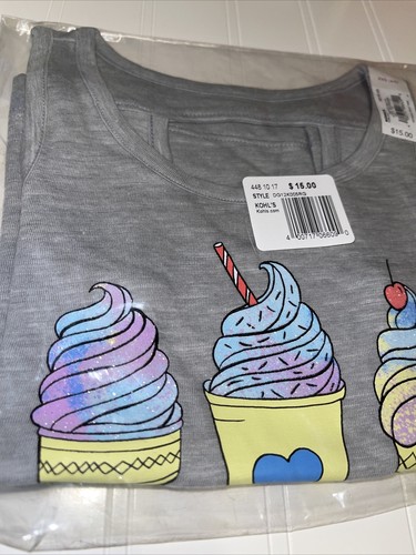 Girls Size XXS 4-5 SO® Ice Cream Life is Sweet Graphic Tank Top - Picture 3 of 5