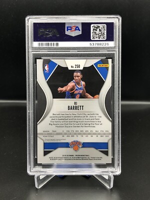 2019-20 Panini Prizm RJ BARRETT Rookie RC Base Auto #250 Rare SSP