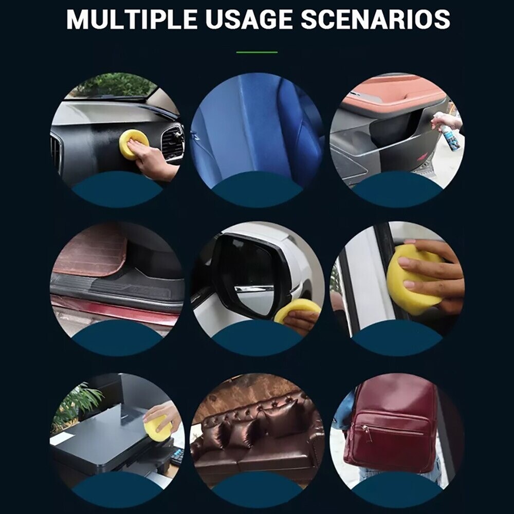 Rénove Cuir Plastique Brillante Nettoyant Magique Voiture 35ml Auto Moto Vélo - Bild 9 von 12