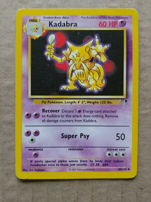 Pokemon.  Kadabra.  49/110.  Lightly Played.
